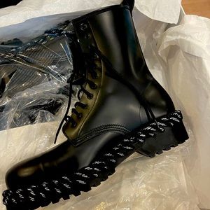 Balenciaga military boots
